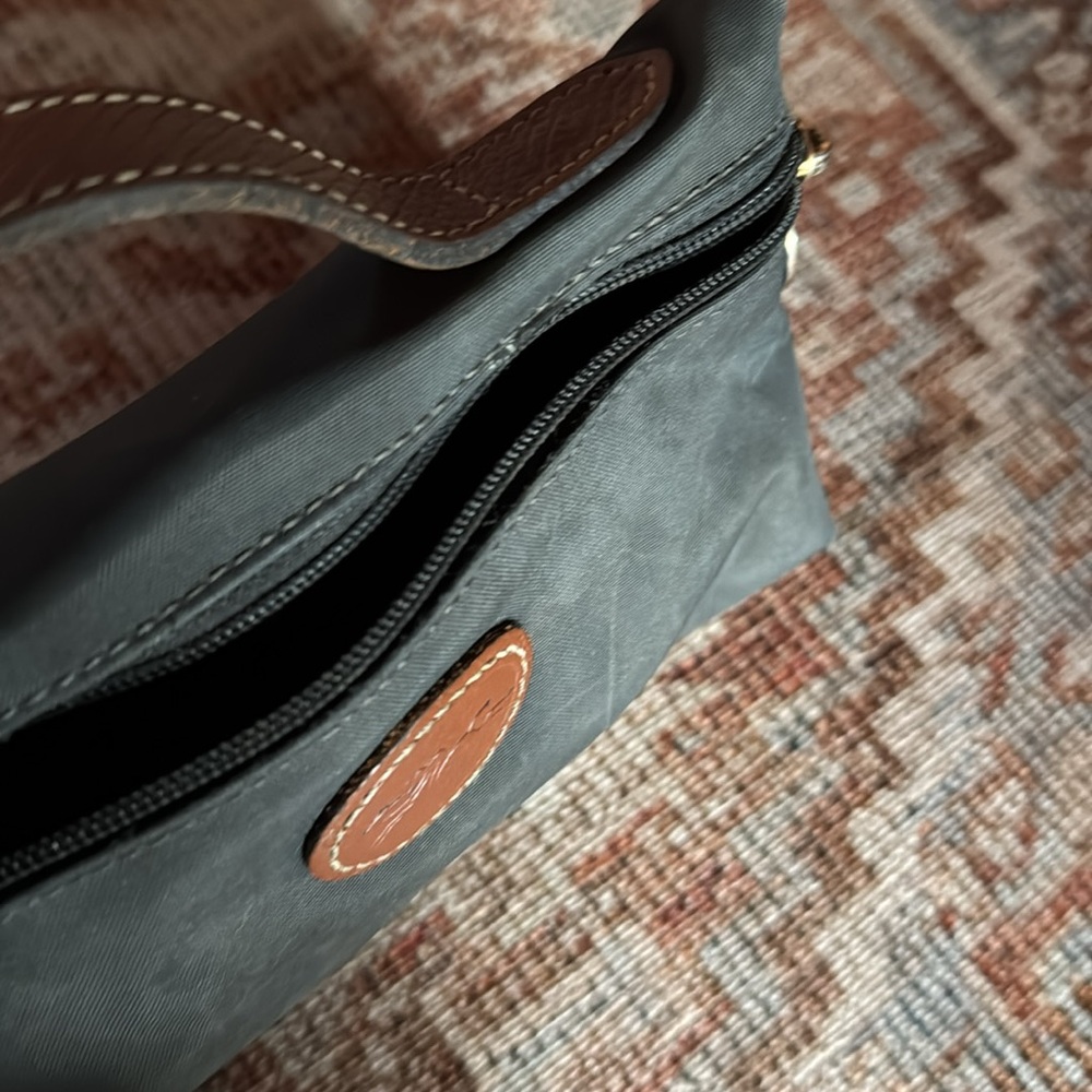 Longchamp Gray toiletry bag le pliage club cosmetic case - Picture 3 of 3